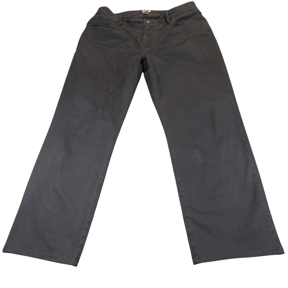 Flint And Tinder Mens Chino Pants 34 x 30 Classic Fit Gray Cotton Flat Front - Picture 2 of 9